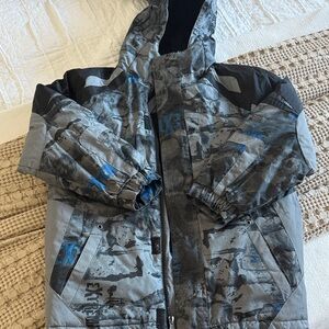 Kids Jacket - Black and Gray/Blue
